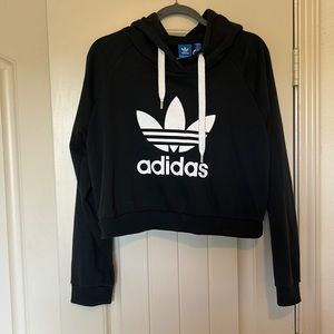 Adidas cropped long sleeve hoodie